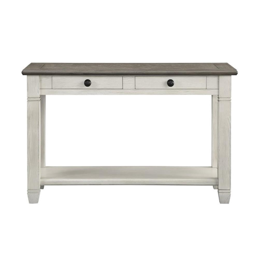 2-Tone Wood Console Table with 2 Drawers Z74216
