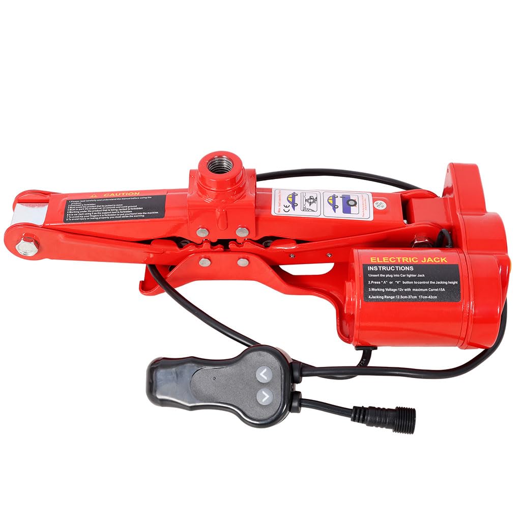 12V 3 Ton Electric Car Jack with Lug Wrench and Carrying Case L316247