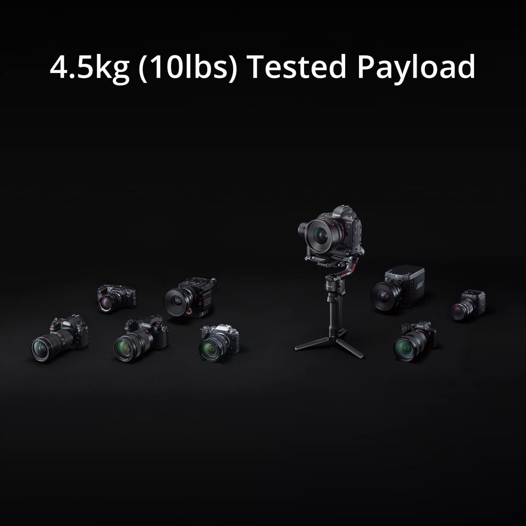 3-Axis Gimbal Stabilizer for DSLR and Mirrorless Cameras, Carbon Fiber, Black F6360
