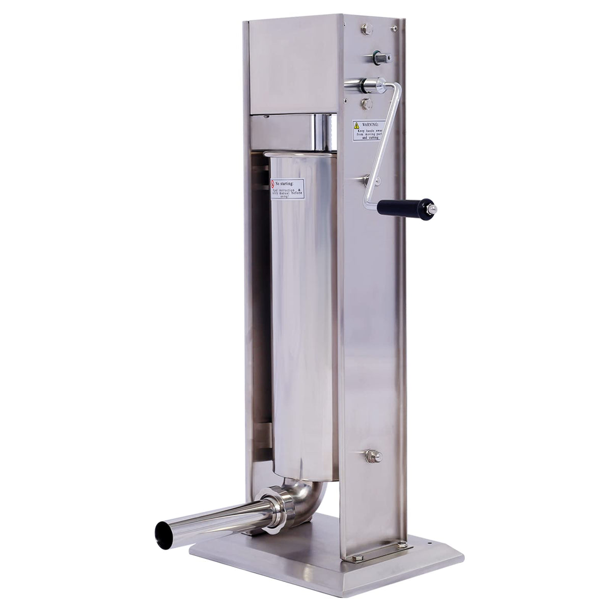 Stainless Steel 15LB Sausage Stuffer with 4 Stuffing Tubes Q9644