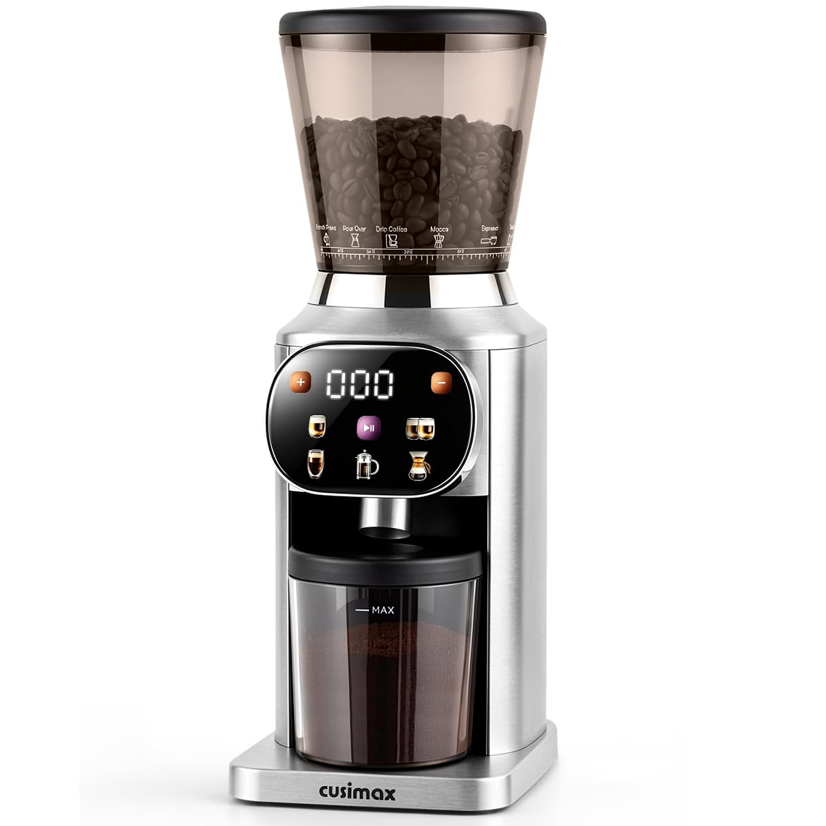 Electric Burr Coffee Grinder 48 Grind Settings E7603