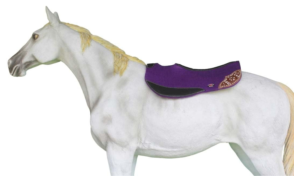 32" x 32" Western Contoured Wool Felt Saddle Pad J897