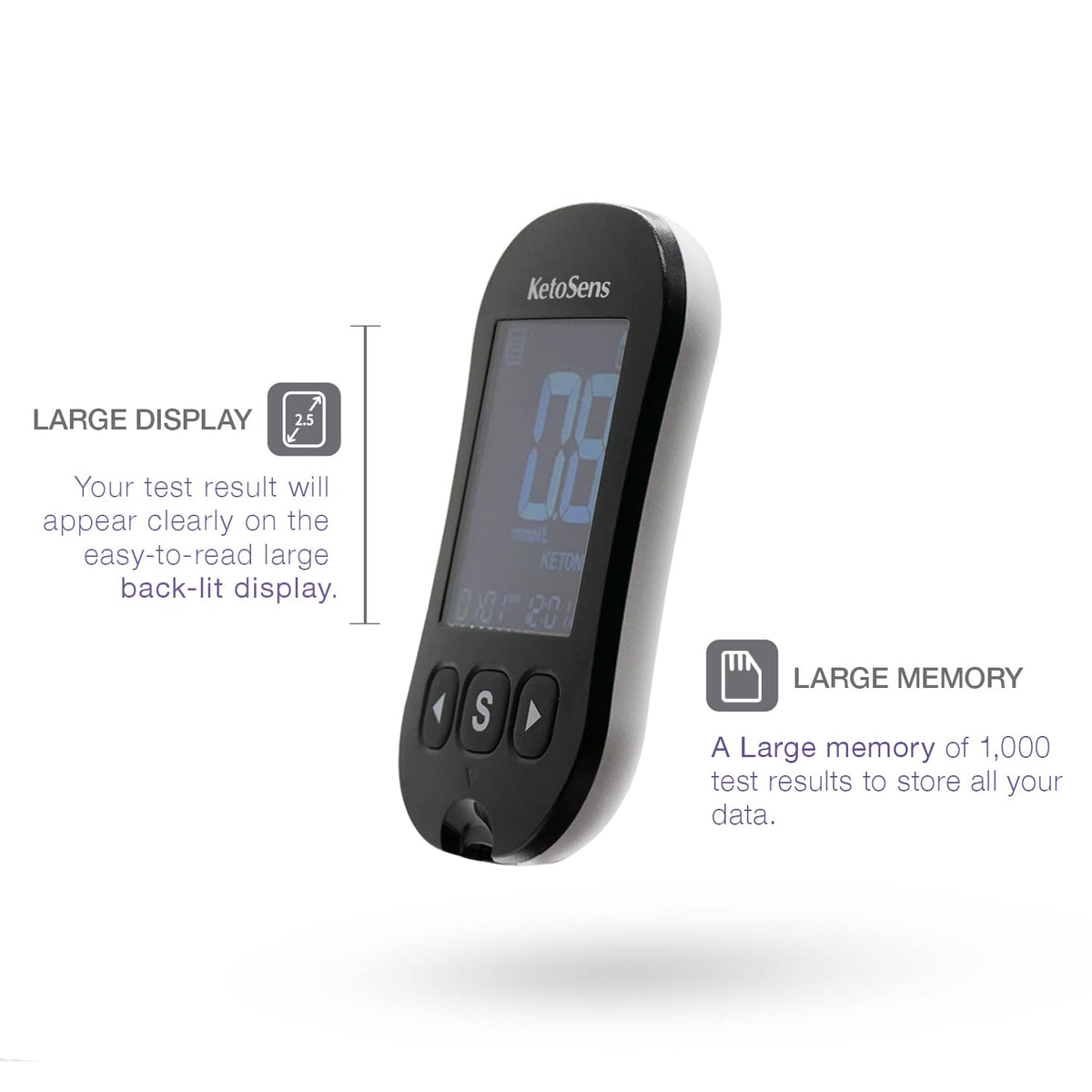 Blood Ketone Monitoring Starter Kit with 10 Test Strips L28614