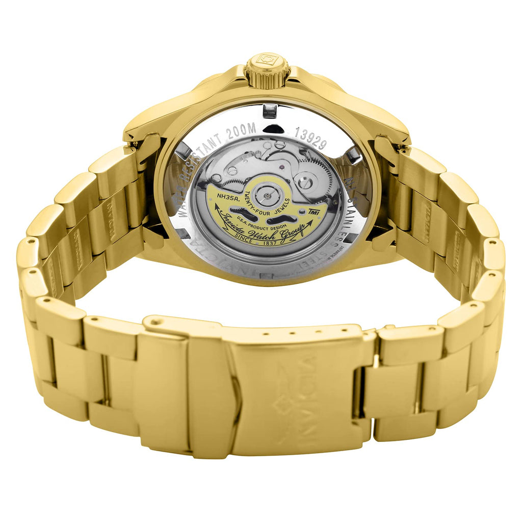 Gold Dial Stainless Steel Watch Q1173