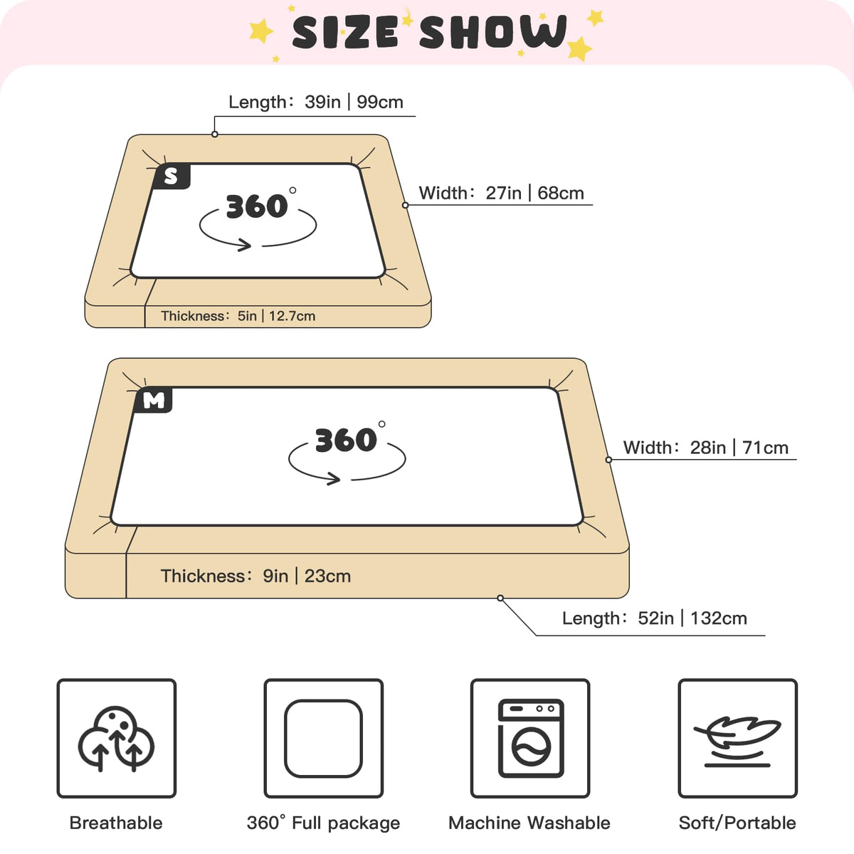 Soft Breathable Microfiber Crib Sheet, Fits Standard Size 28in x 52in L913195