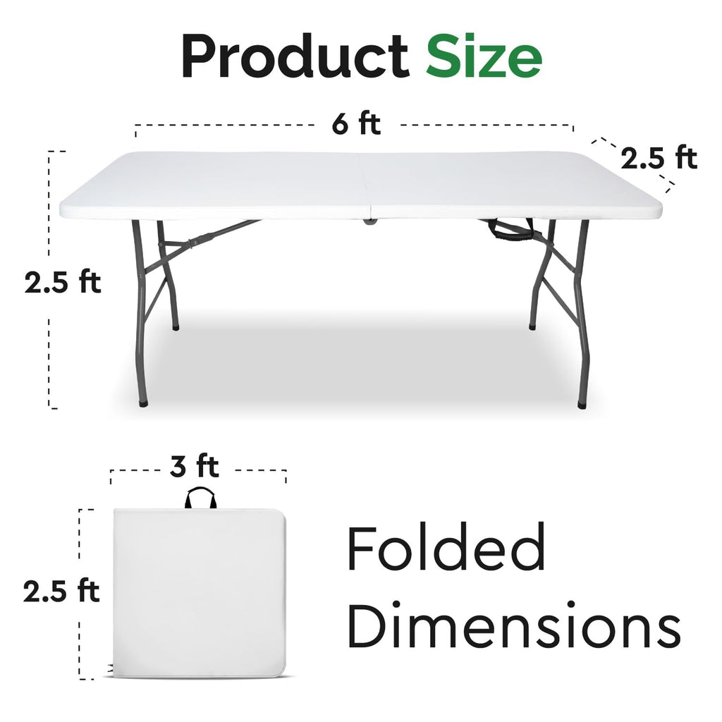 6ft Folding Table with Handle G434