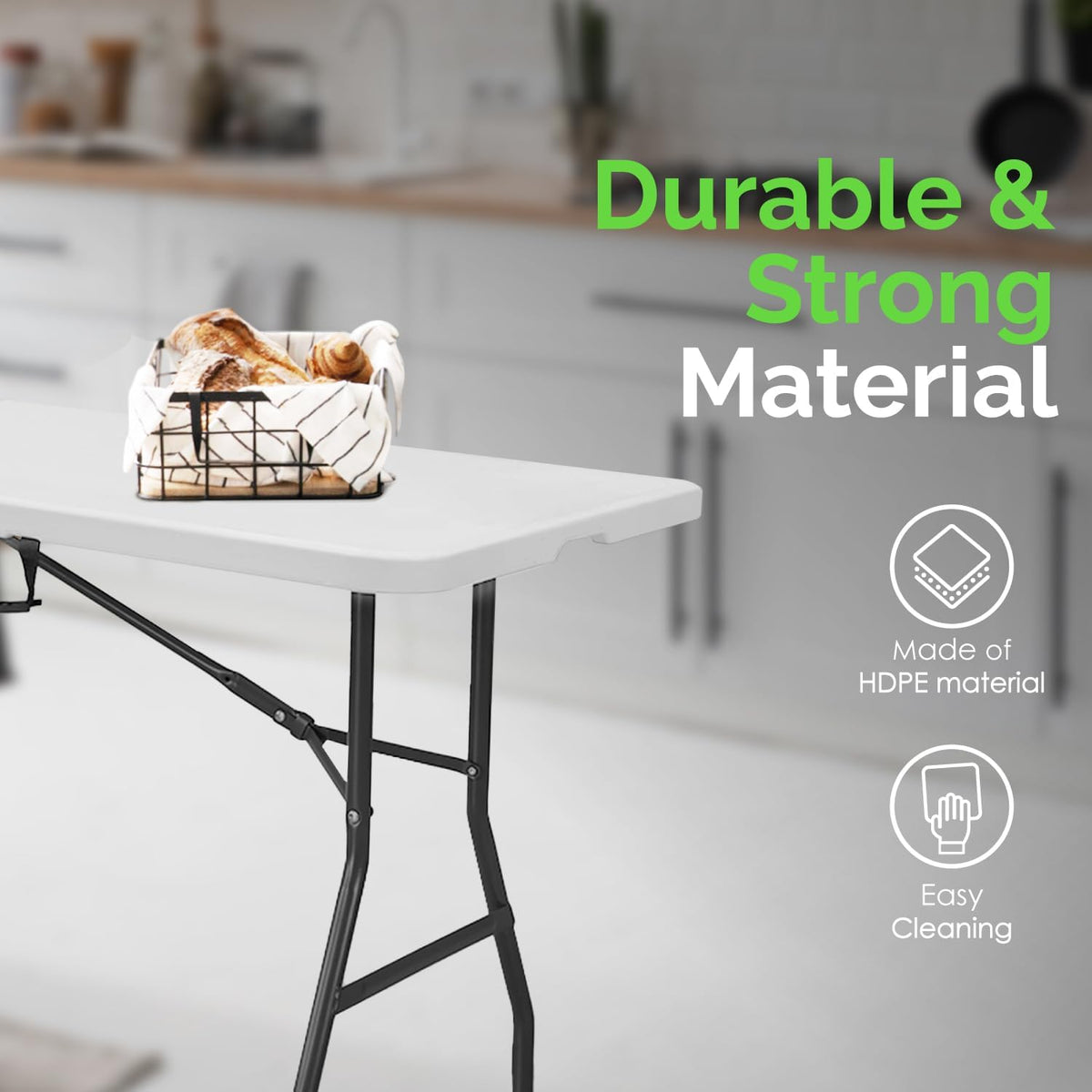 6ft Folding Table with Handle G434