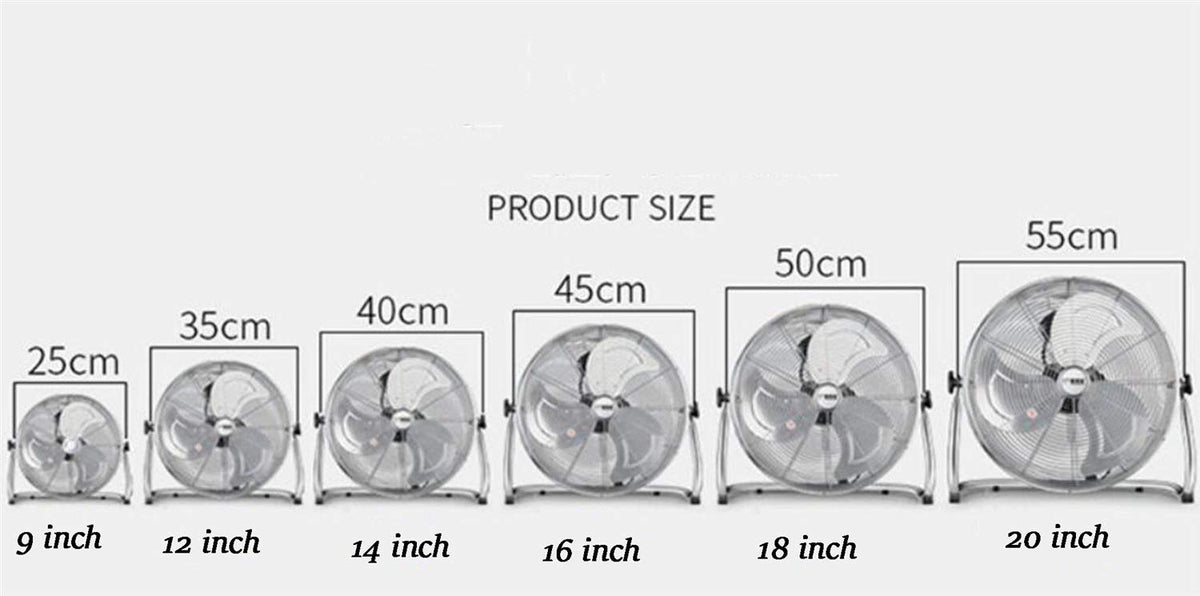 Metal High Velocity Fan Adjustable Floor Standing M191547