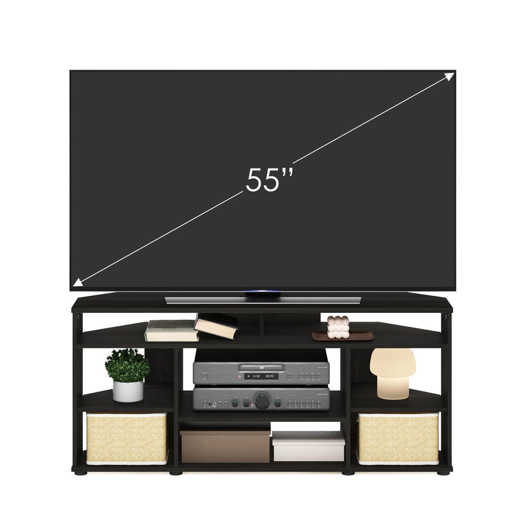 4-Tier Corner TV Stand with Storage Shelf X419515