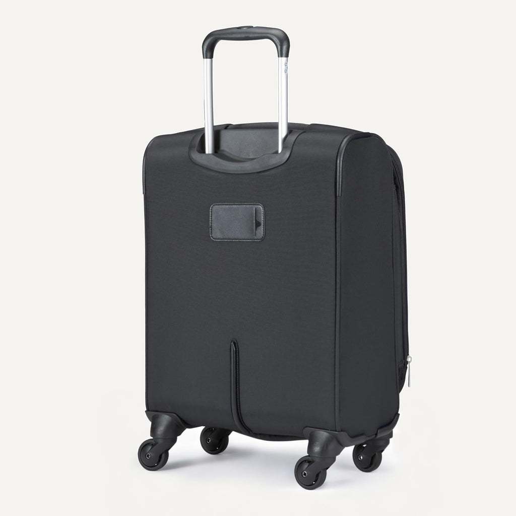 18" Medium Expandable Softside Suitcase with Spinner Wheels, Black Q543861