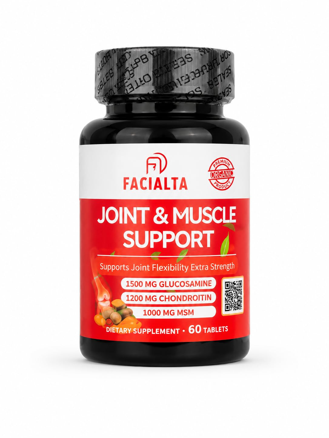 1500mg Glucosamine 1200mg Chondroitin 1000mg MSM 60 Tablets Joint Supplement M18656