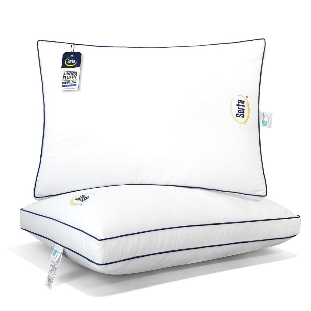 Queen Size Set of 2 Bed Pillows Z3404