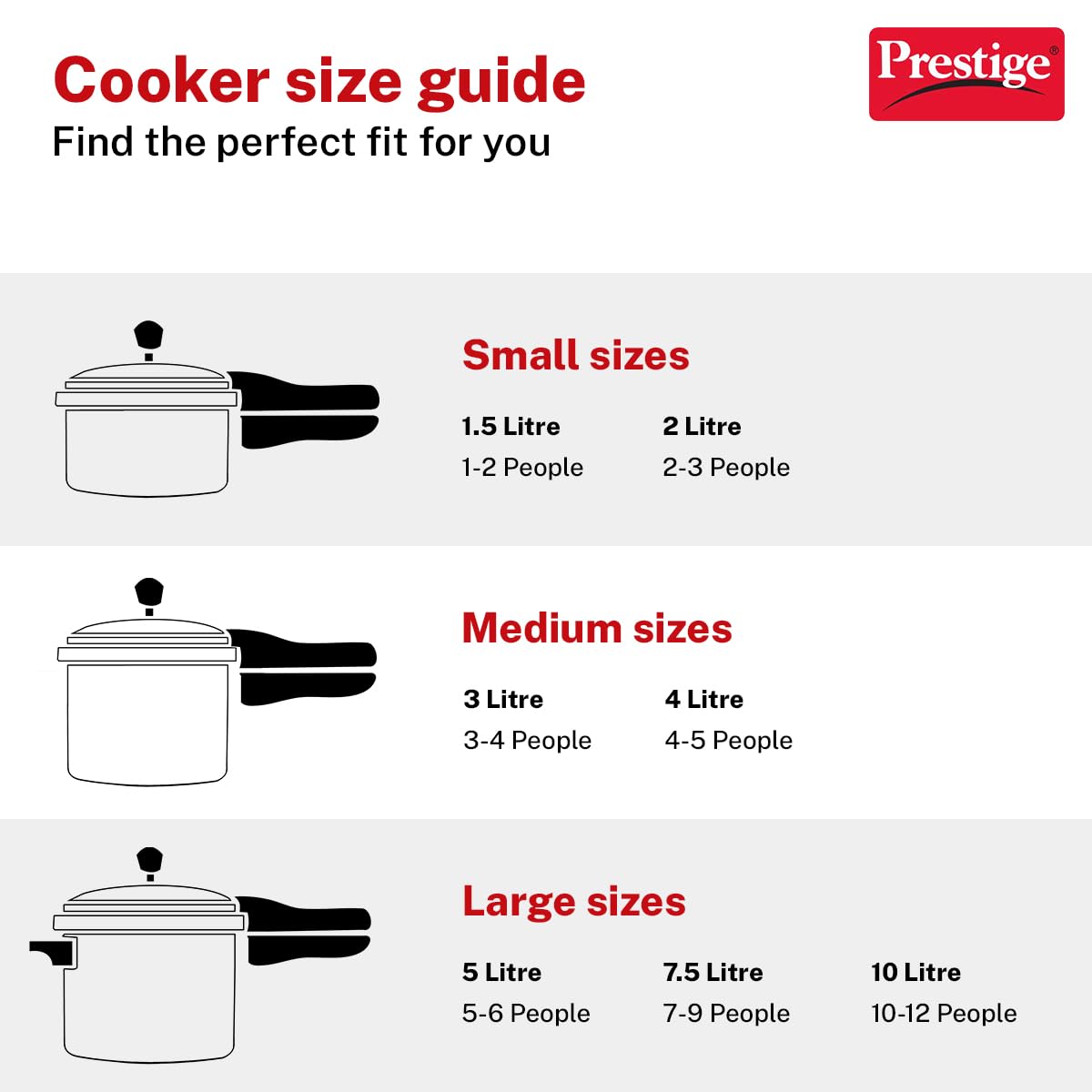 2 Liter Aluminium Pressure Cooker P7592