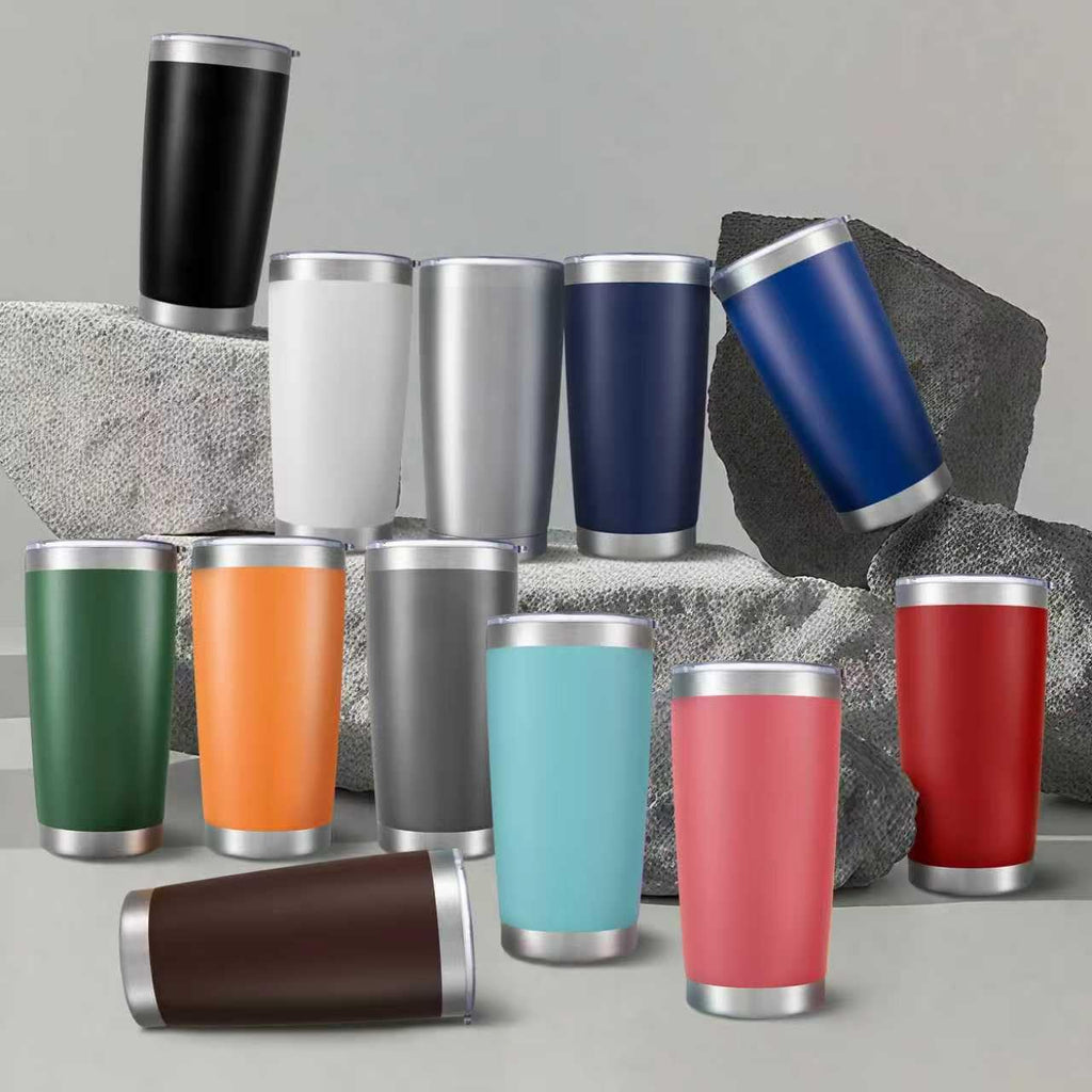 20 oz Stainless Steel Insulated Tumbler with Lid W70102