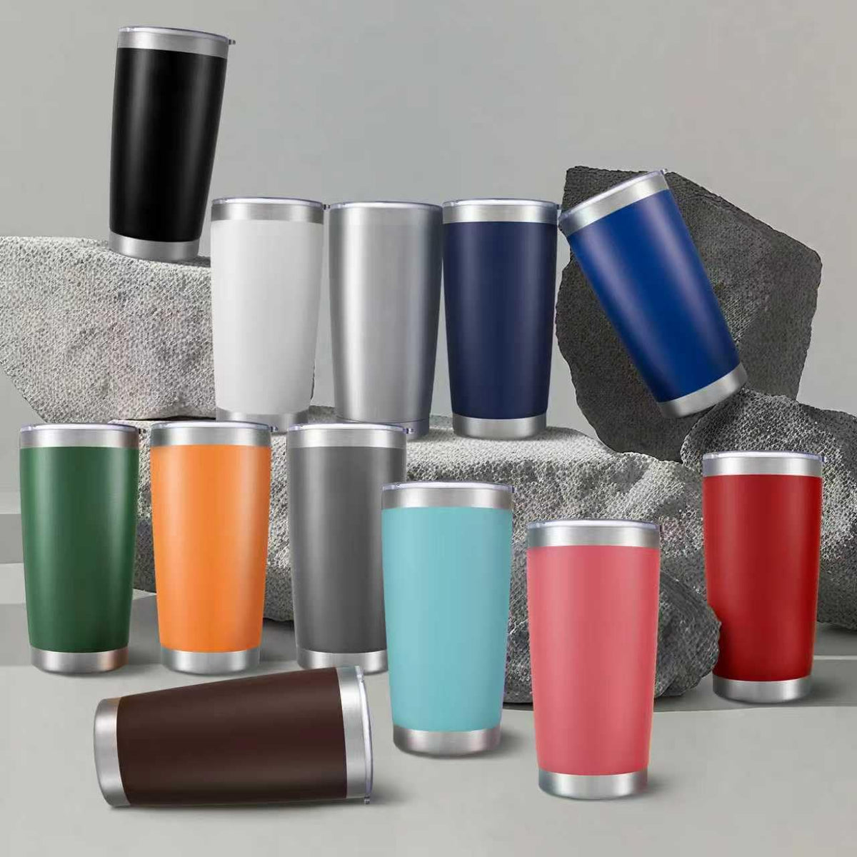 20 oz Stainless Steel Insulated Tumbler with Lid W70102