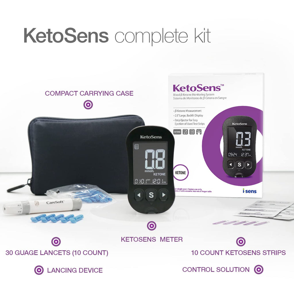 Blood Ketone Monitoring Starter Kit with 10 Test Strips L28614