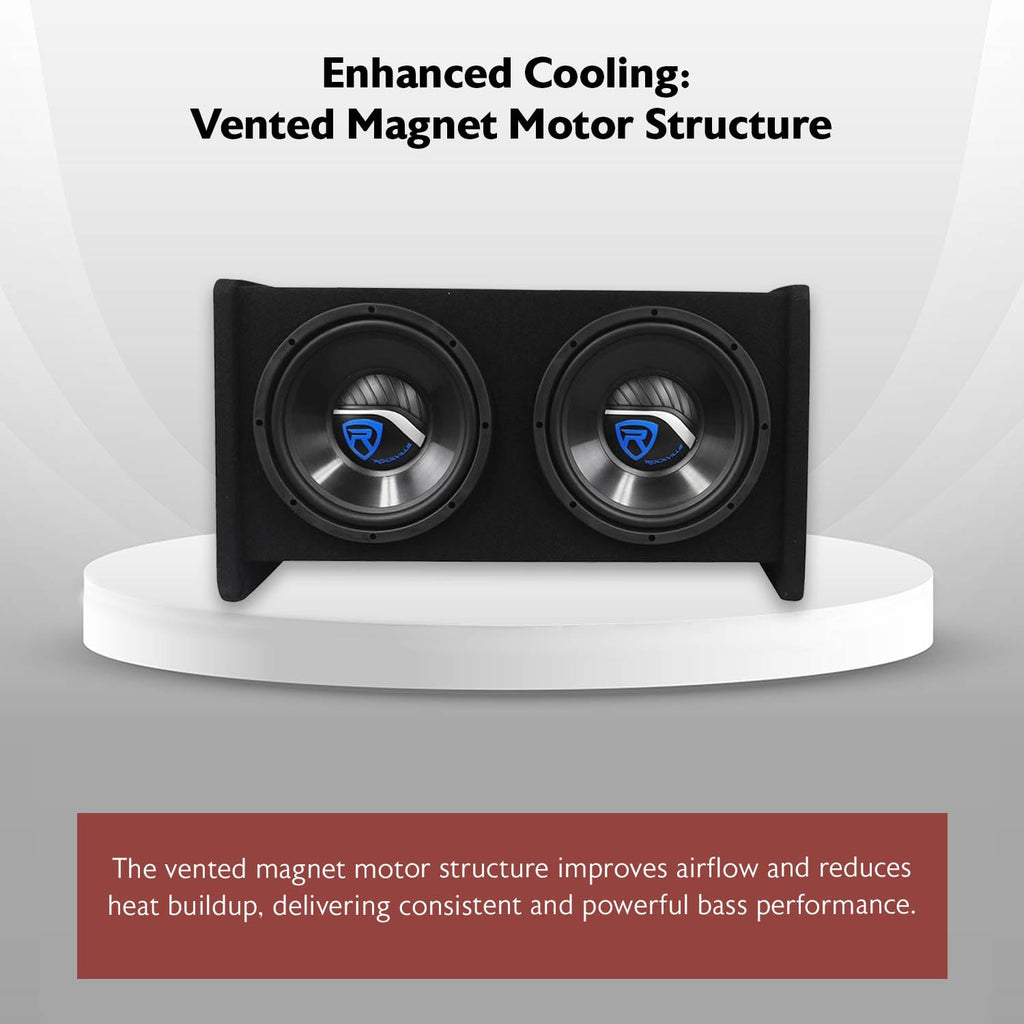 Dual 10" Car Subwoofer Enclosure with Mono Amplifier O9477