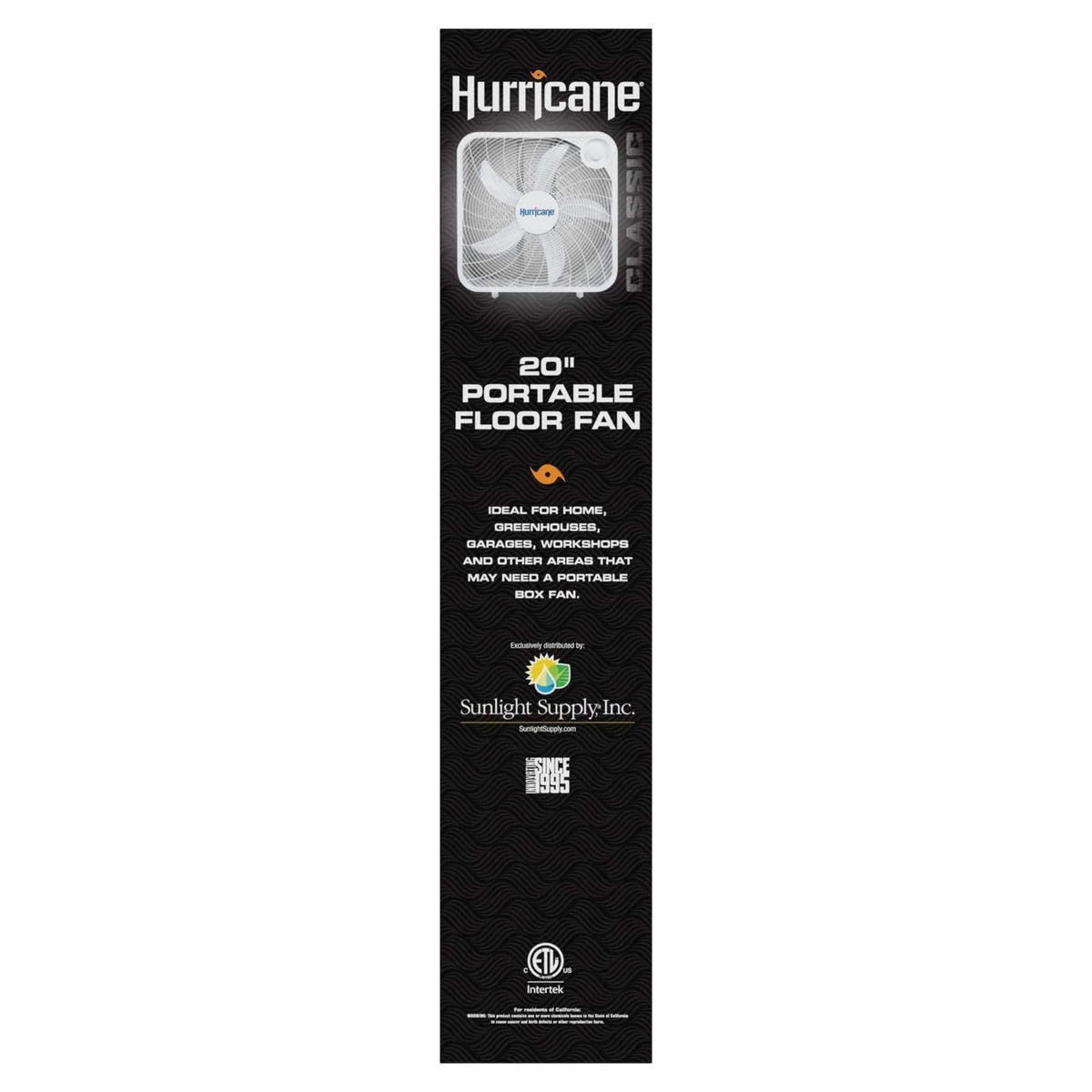 Black 3 Speed 20in Floor Box Fan, 2 Pack X797