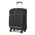 18" Medium Expandable Softside Suitcase with Spinner Wheels, Black Q543861