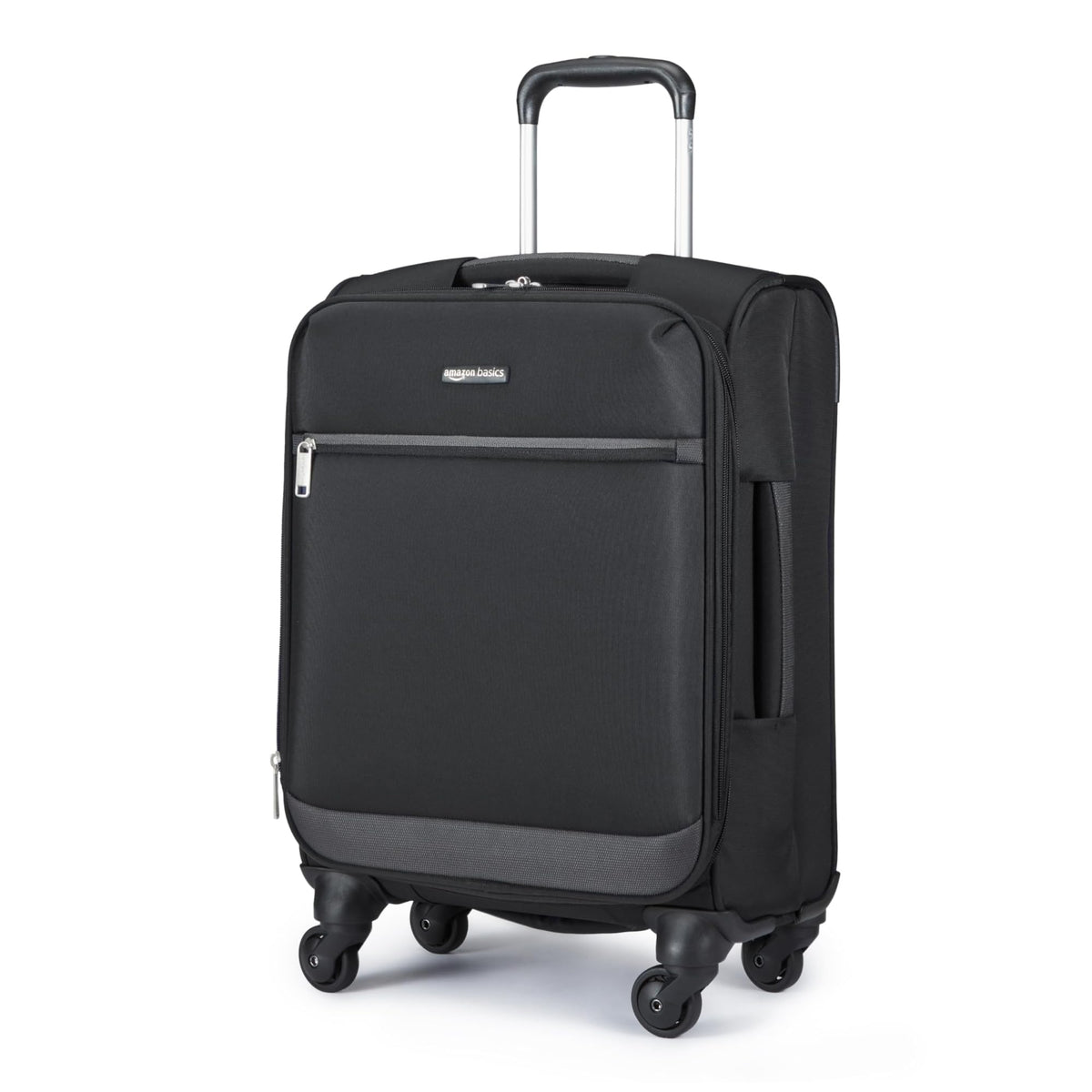 18" Medium Expandable Softside Suitcase with Spinner Wheels, Black Q543861