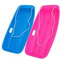 35 Inch 2-Person Plastic Snow Sled with Pull Rope E784789