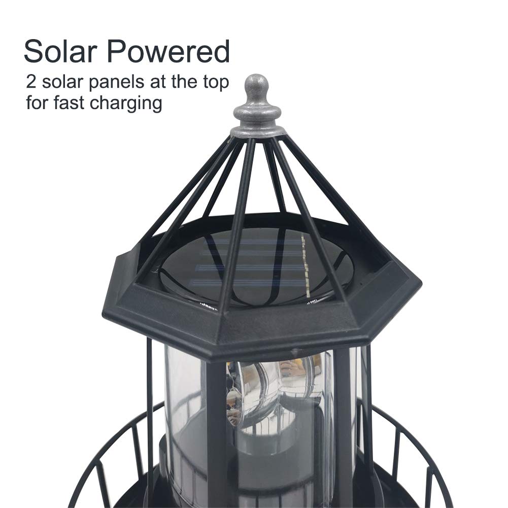 Solar Powered LED Lighthouse F4339