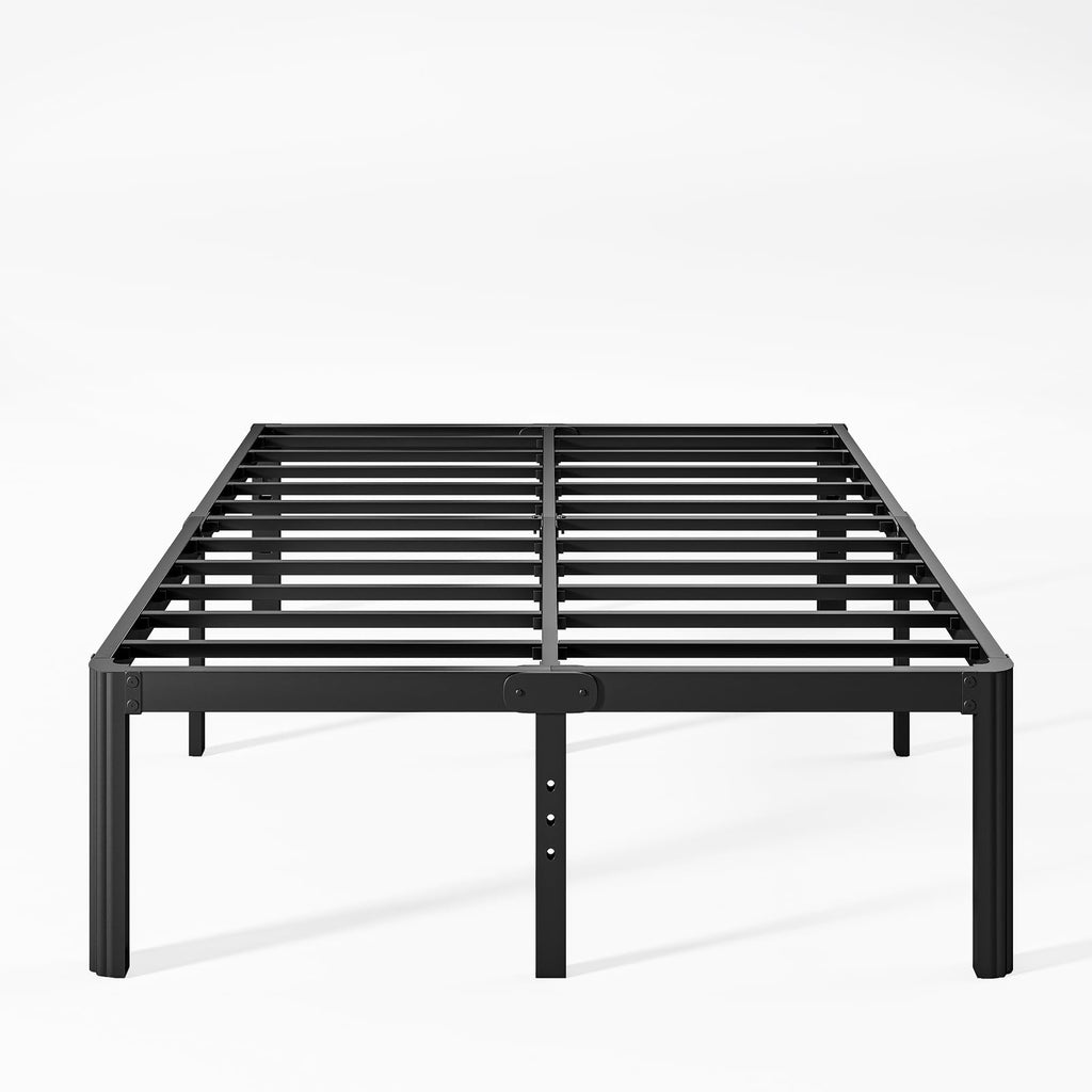 18 Inch High Queen Size Metal Platform Bed Frame Black C823104