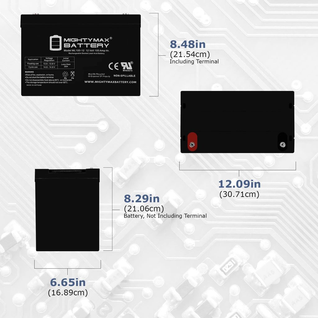 12V 100Ah SLA Battery with Smart Box J91908