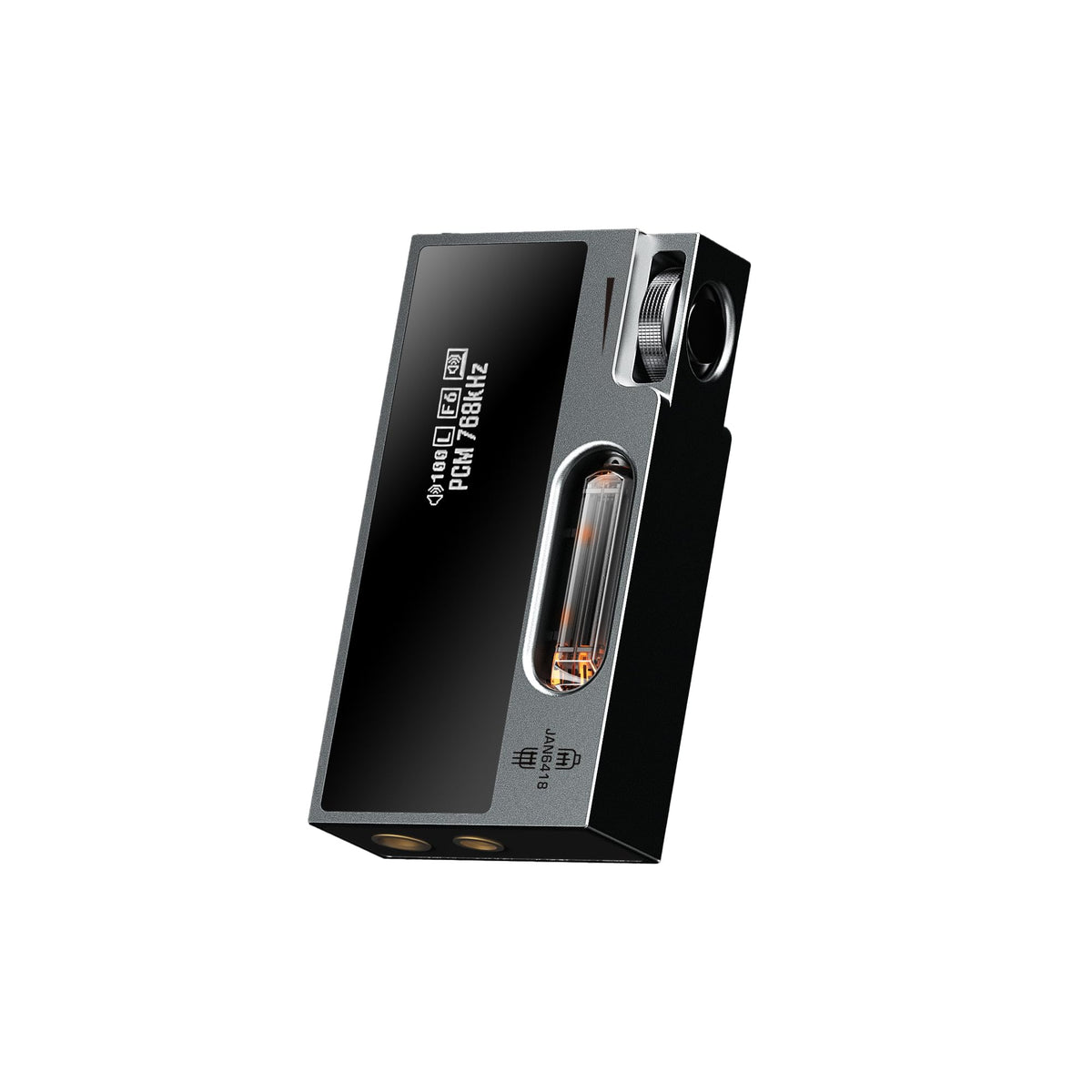 Portable Headphone Amplifier USB DAC AMP Dongle with Dual Tubes, 3.5mm+4.4mm Jack, Grey B1990