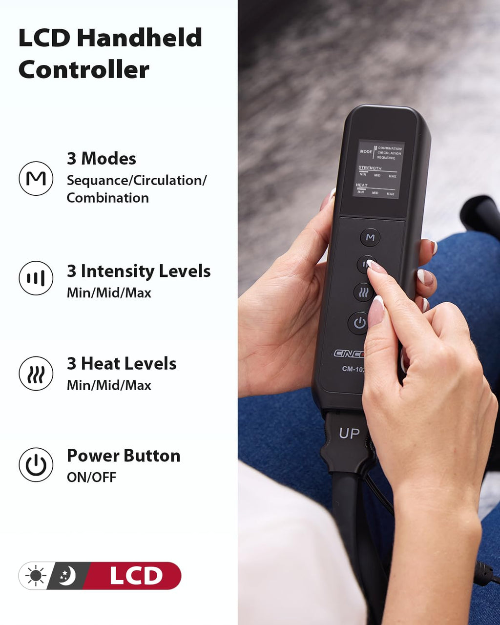 Leg Massager with Heat and Compression V424512