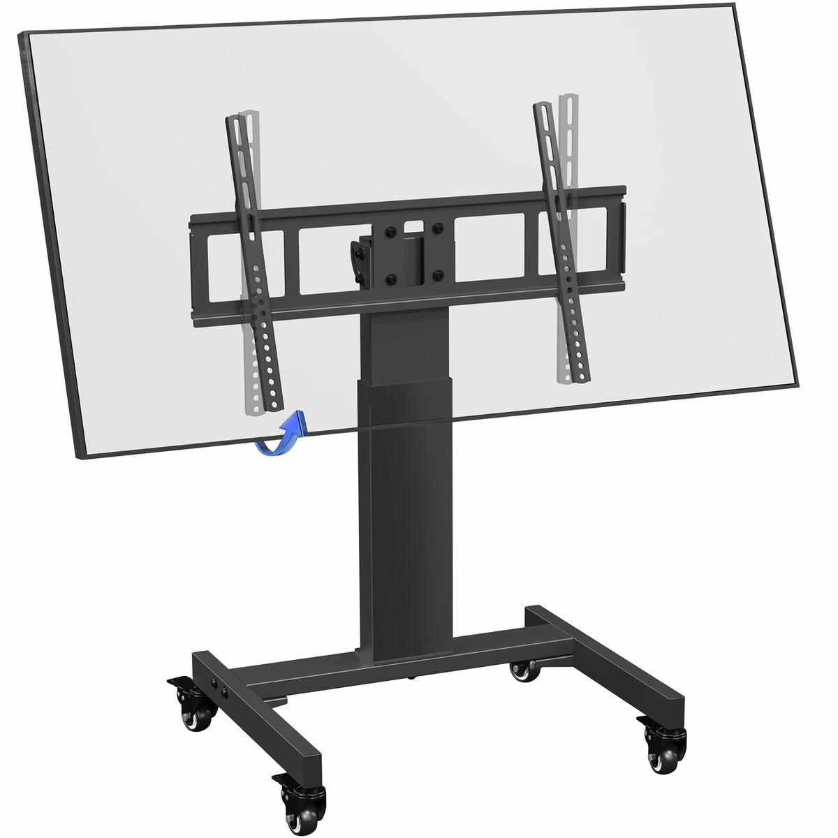 Low Height TV Cart for 32 to 75 inch Screens, Black C1280