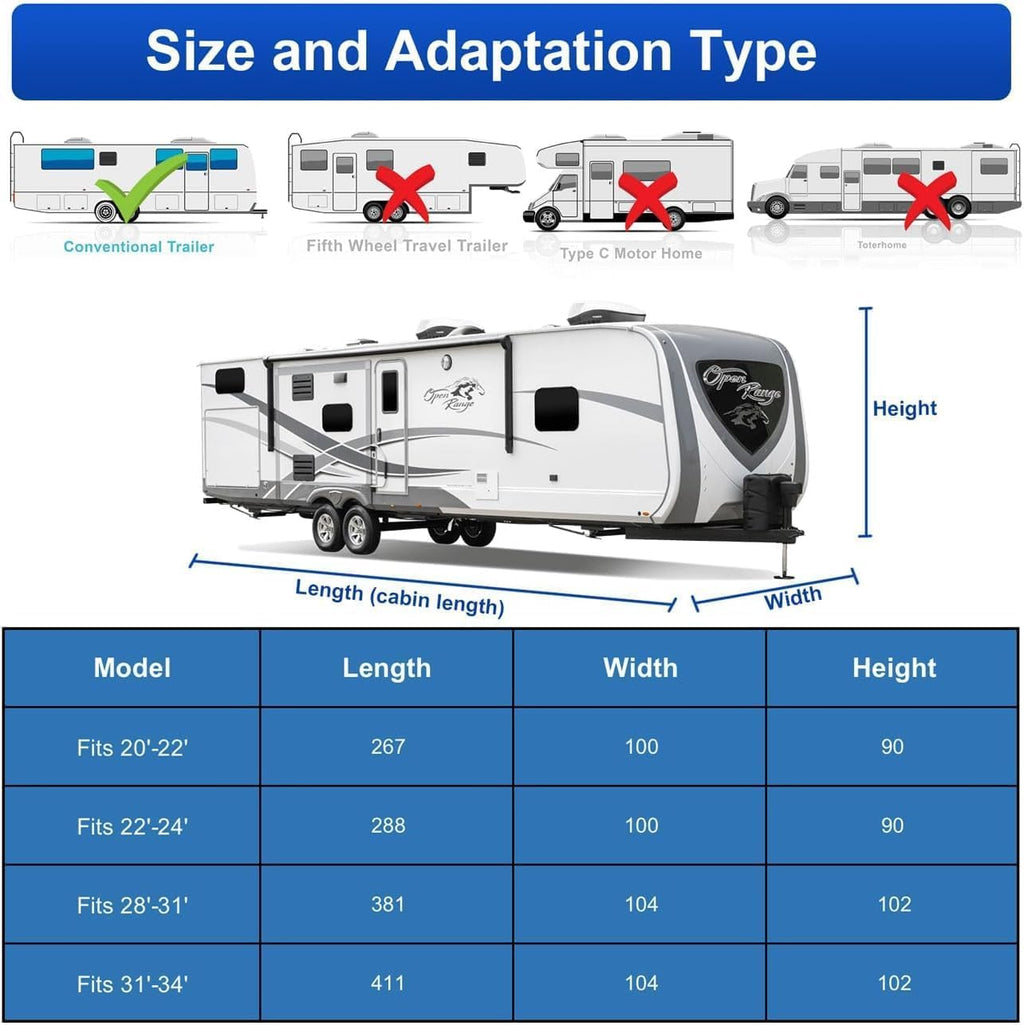 Heavy Duty Waterproof RV Cover Z257