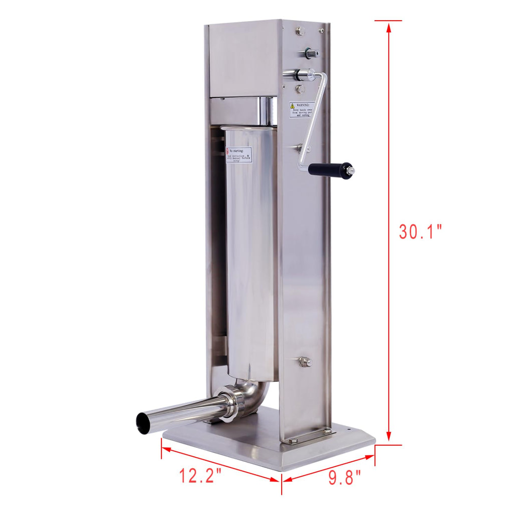 Stainless Steel Vertical Sausage Stuffer 15Lb I3919
