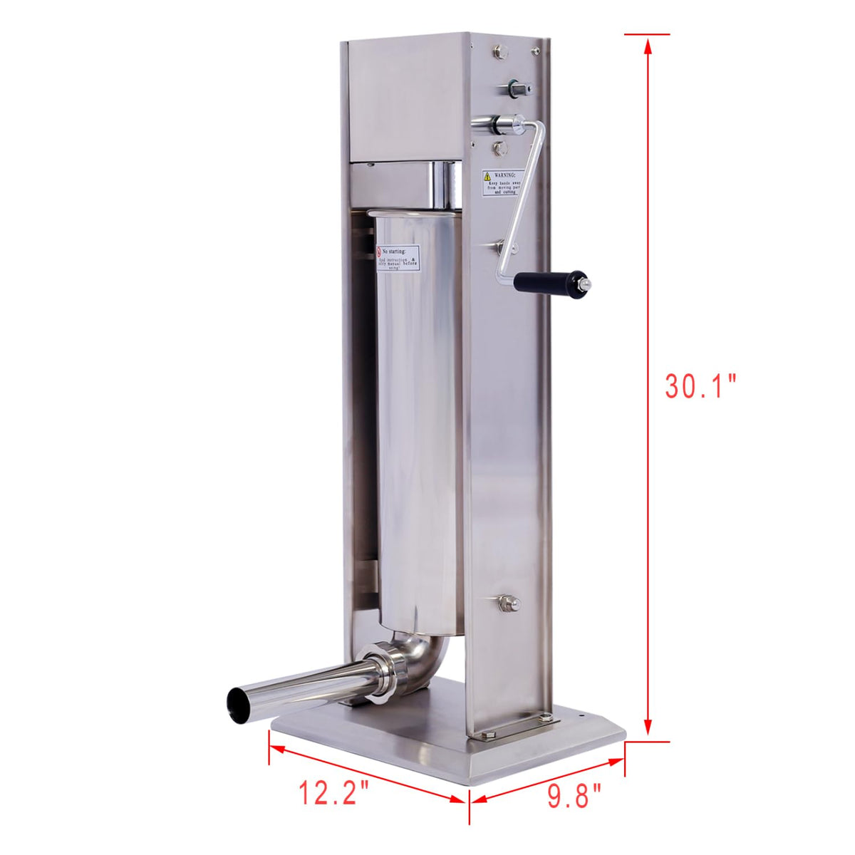 Stainless Steel Vertical Sausage Stuffer 15Lb I3919