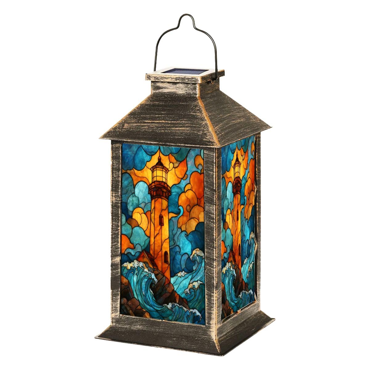 Solar Powered Outdoor Waterproof Hanging Lantern O6774