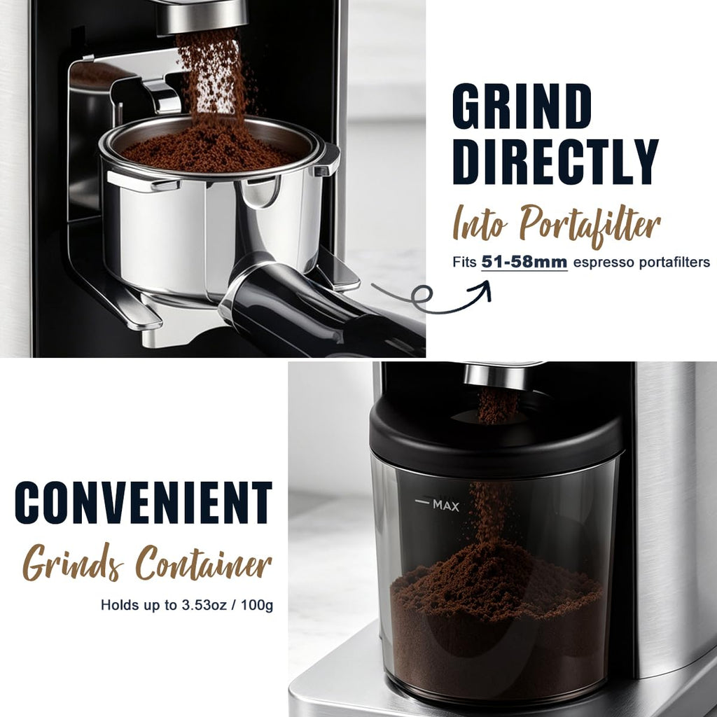 Electric Burr Coffee Grinder 48 Grind Settings E7603