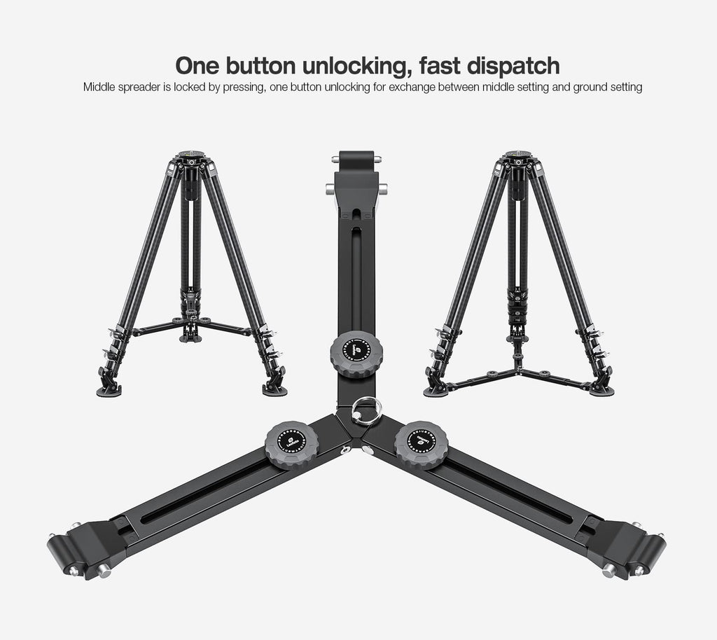 Carbon Fiber Twin Leg Video Tripod F2523