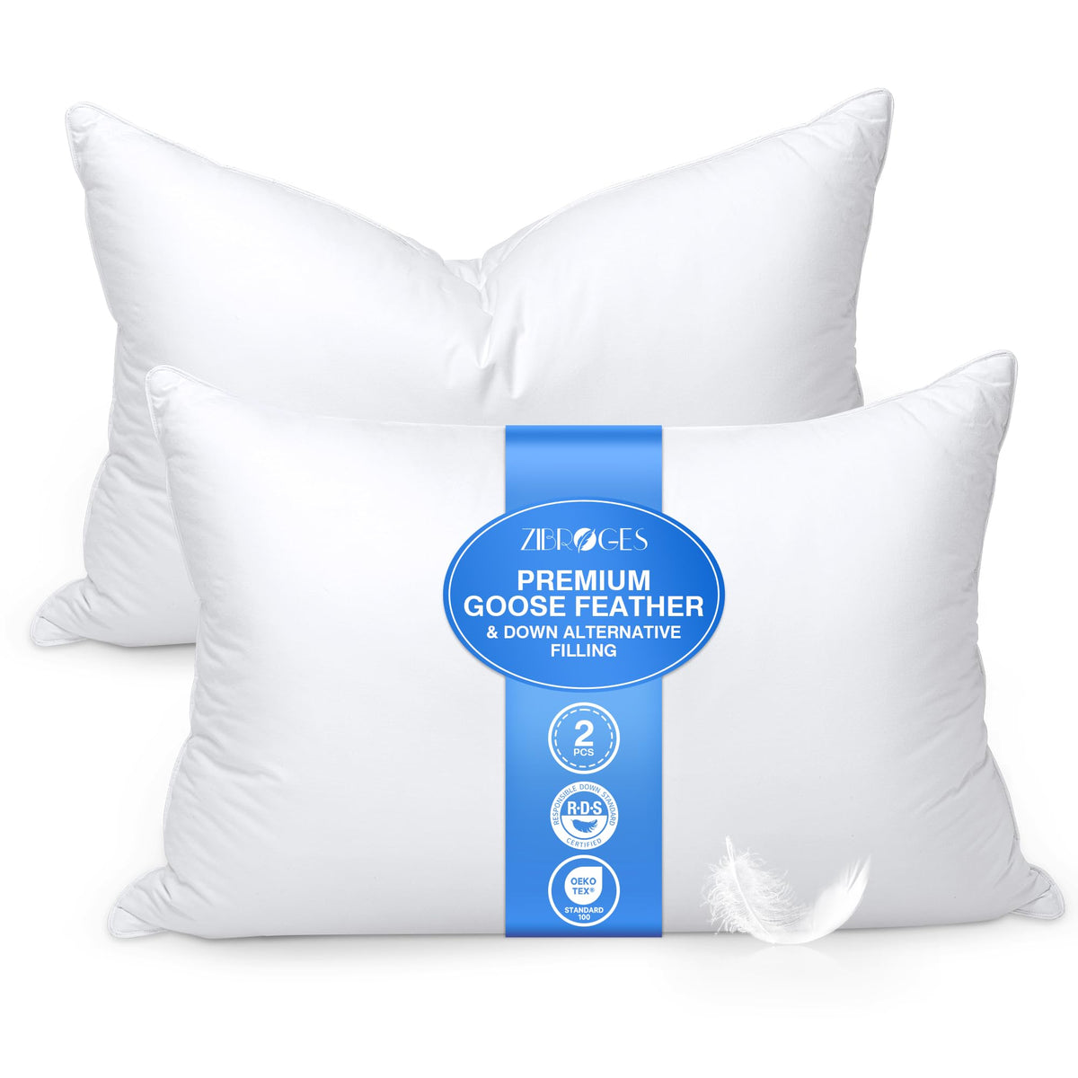 King Size Down Pillows Set of 2 I58442