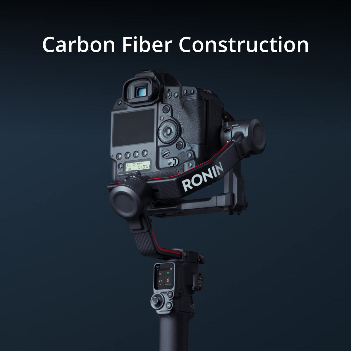 3-Axis Gimbal Stabilizer for DSLR and Mirrorless Cameras, Carbon Fiber, Black F6360