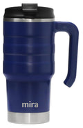 20 oz Insulated Stainless Steel Travel Mug with Flip Lid & Handle Z30991