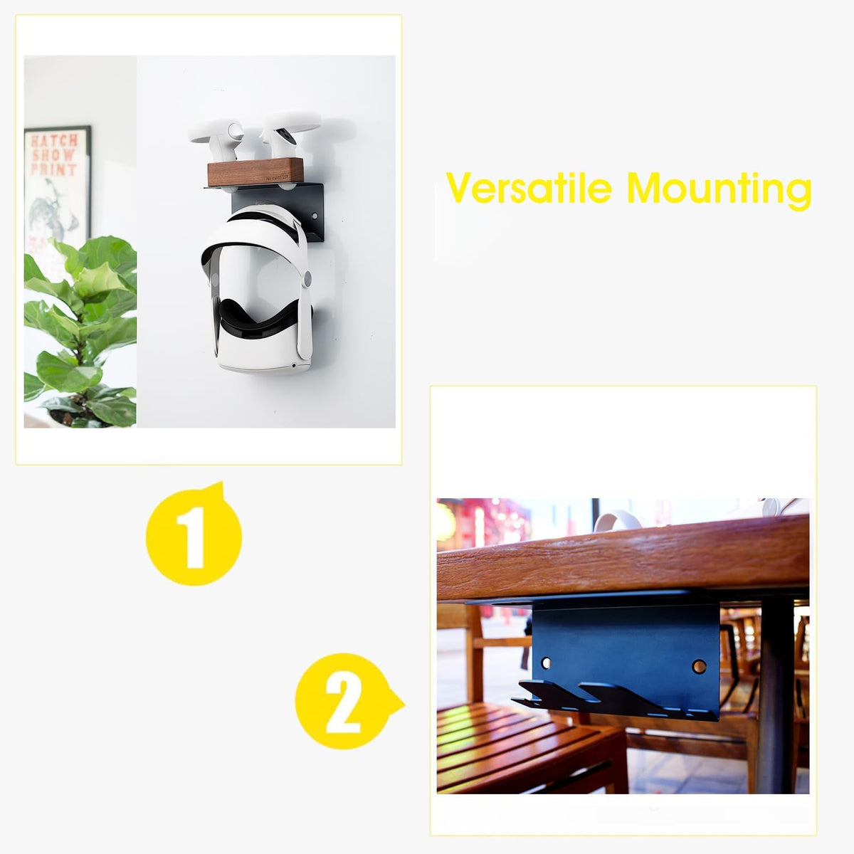 VR Headset Wall Mount Storage Stand Holder Hook B83184