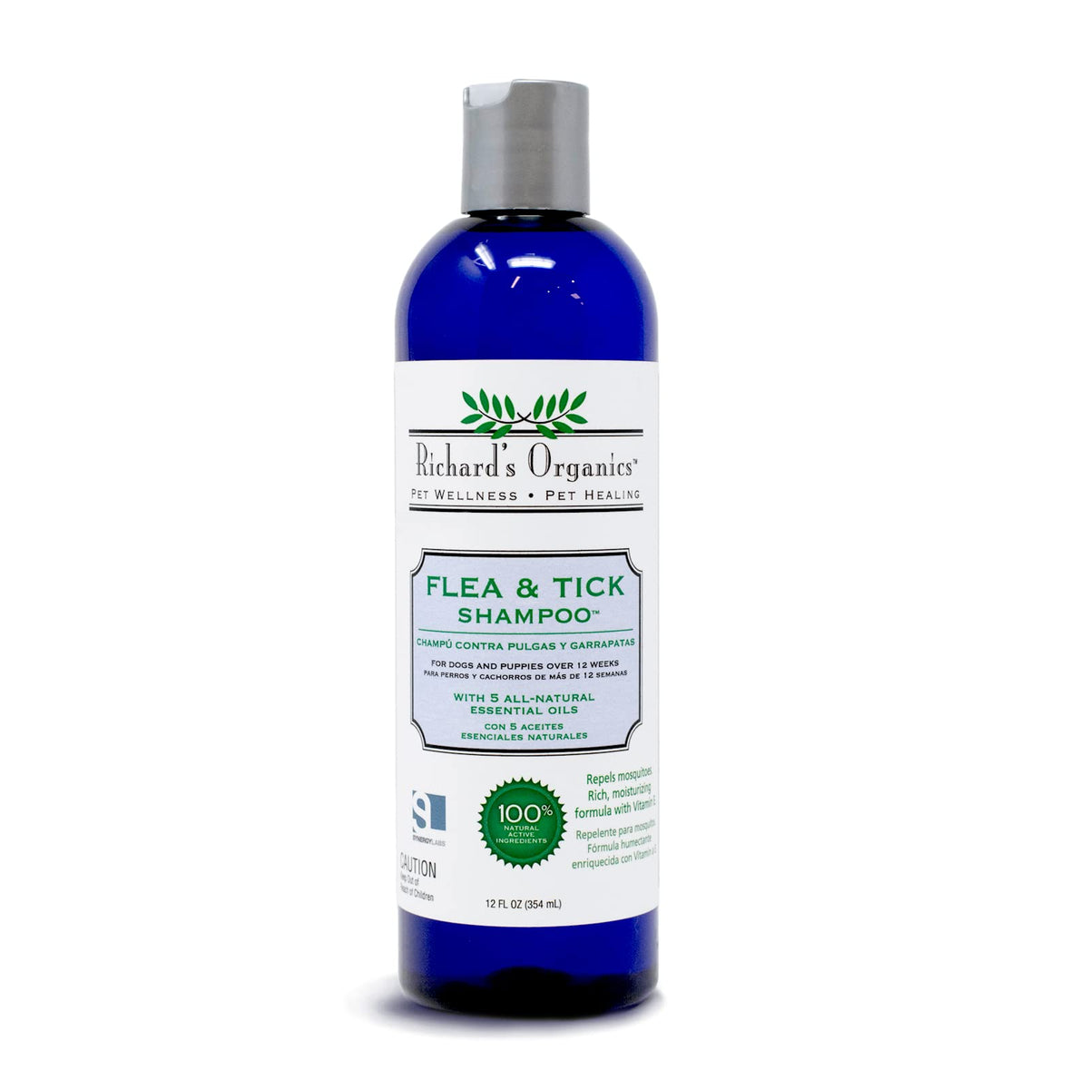 All-Natural Flea and Tick Shampoo for Dogs 12oz X988