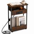 Narrow Side Table with Charging Station T476010