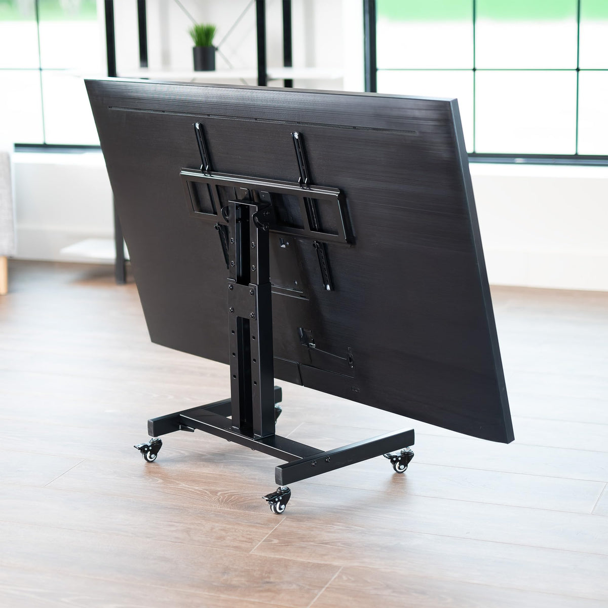 Low Height TV Cart for 32 to 75 inch Screens, Black C1280