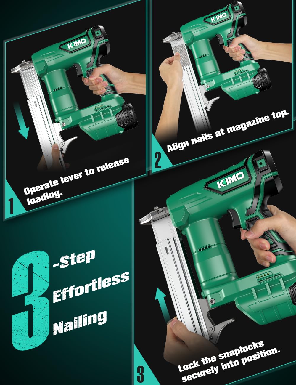 Cordless Brad Nailer 18 GA with 5000pcs Nails E94436