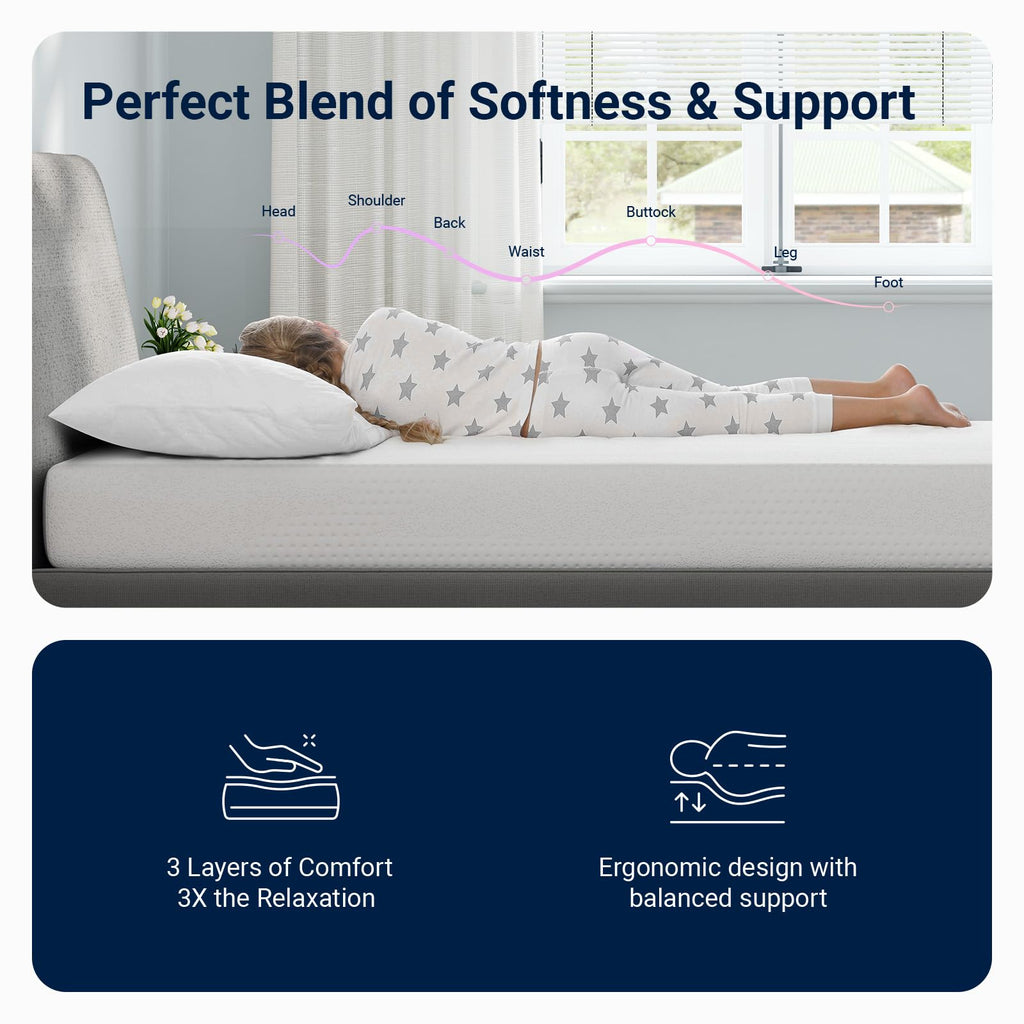 5 Inch Gel Memory Foam Twin Mattress Z610