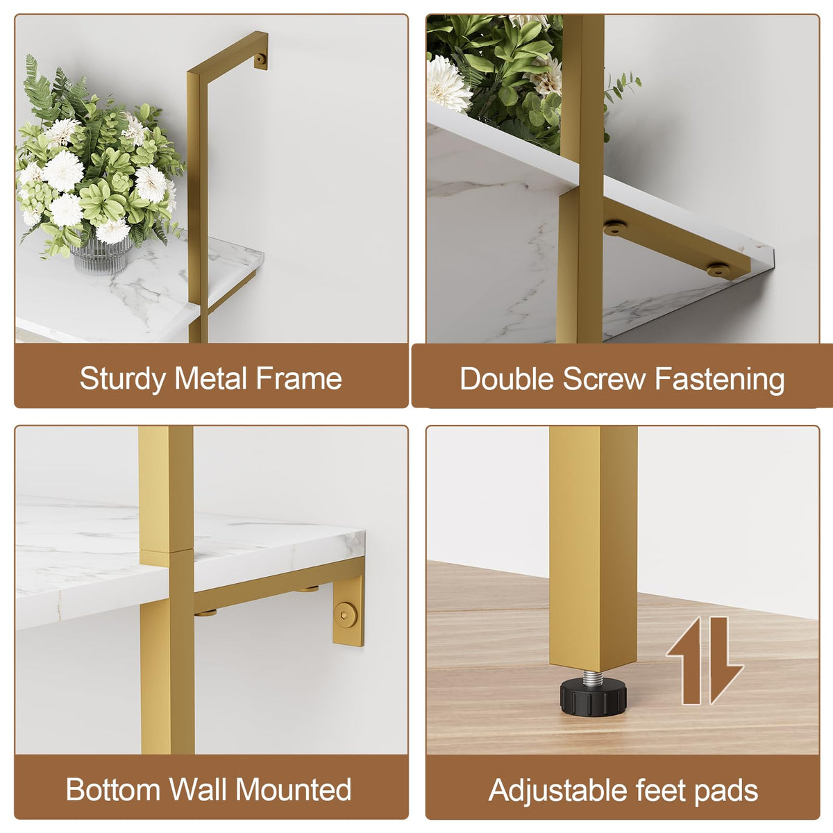 White 5-Tier Ladder Bookshelf G56201