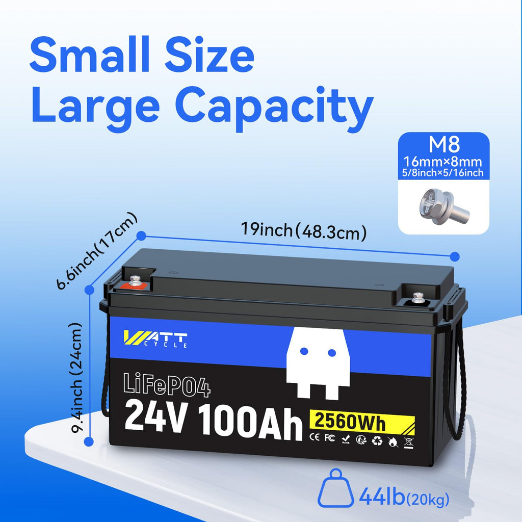 24V 100Ah LiFePO4 Battery P217897