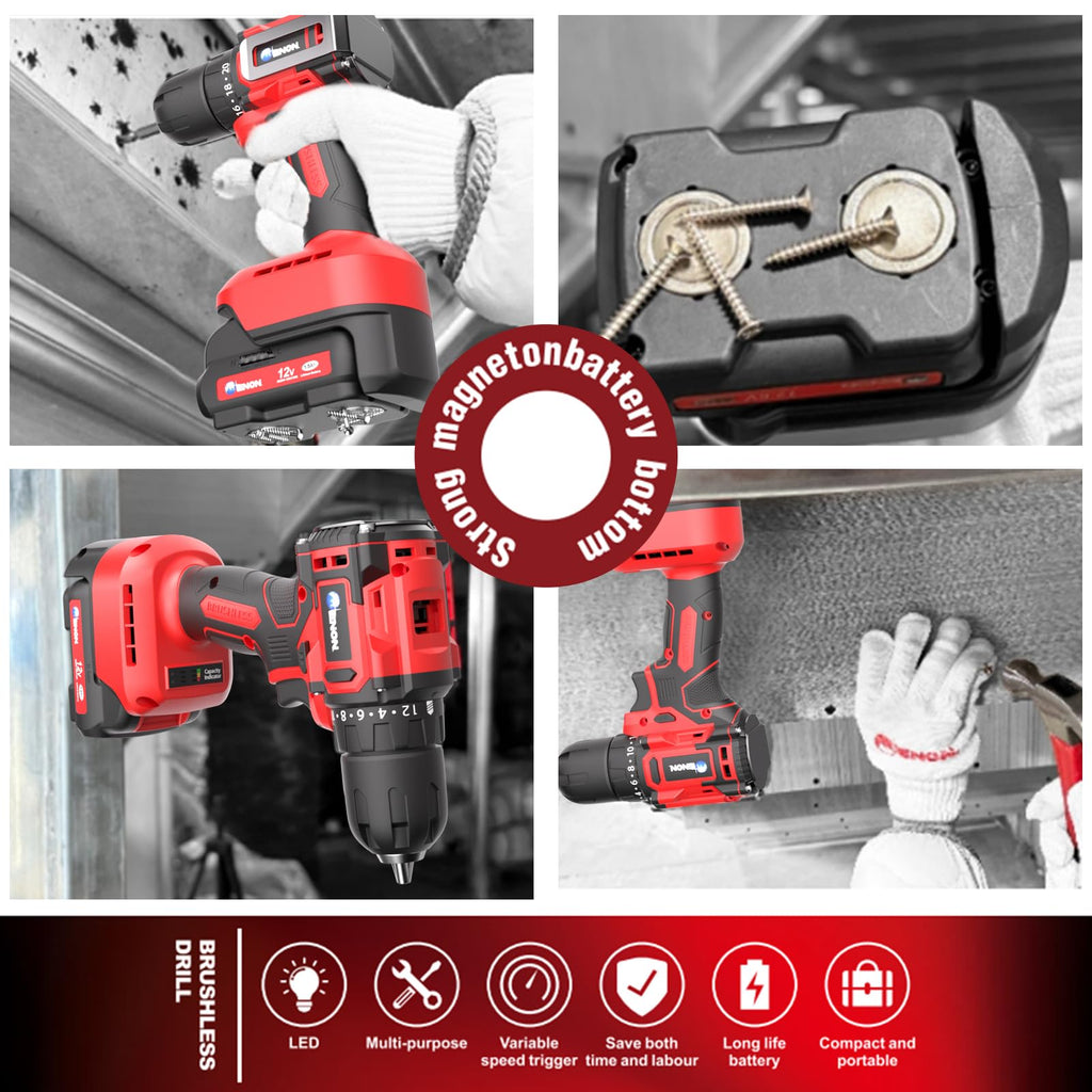 Cordless Drill Set with Battery and Charger I7705