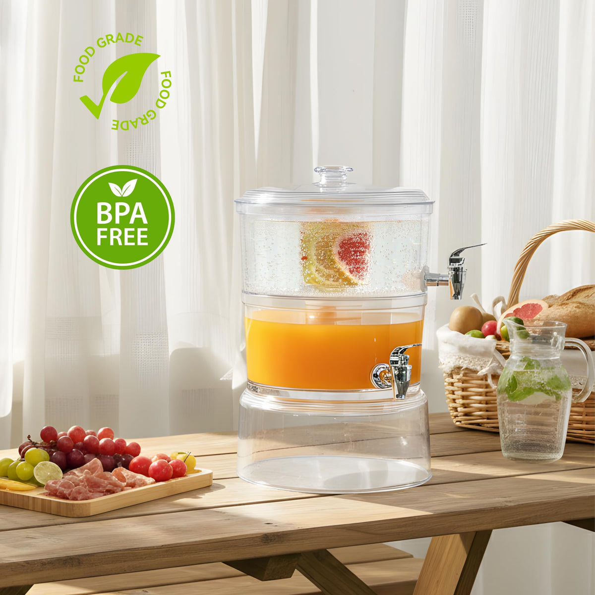 2 Gallon Beverage Dispenser with Stand O270897